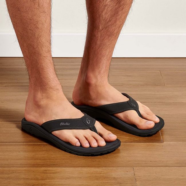 Sandalias Olukai ‘Ohana - Chanclas Hombre Negros 20694-821